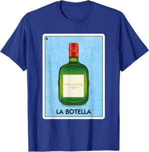 La Botella 12 yr Scotch Whisky Mexican Card Game T-Shirt - T-Shirt | Royal