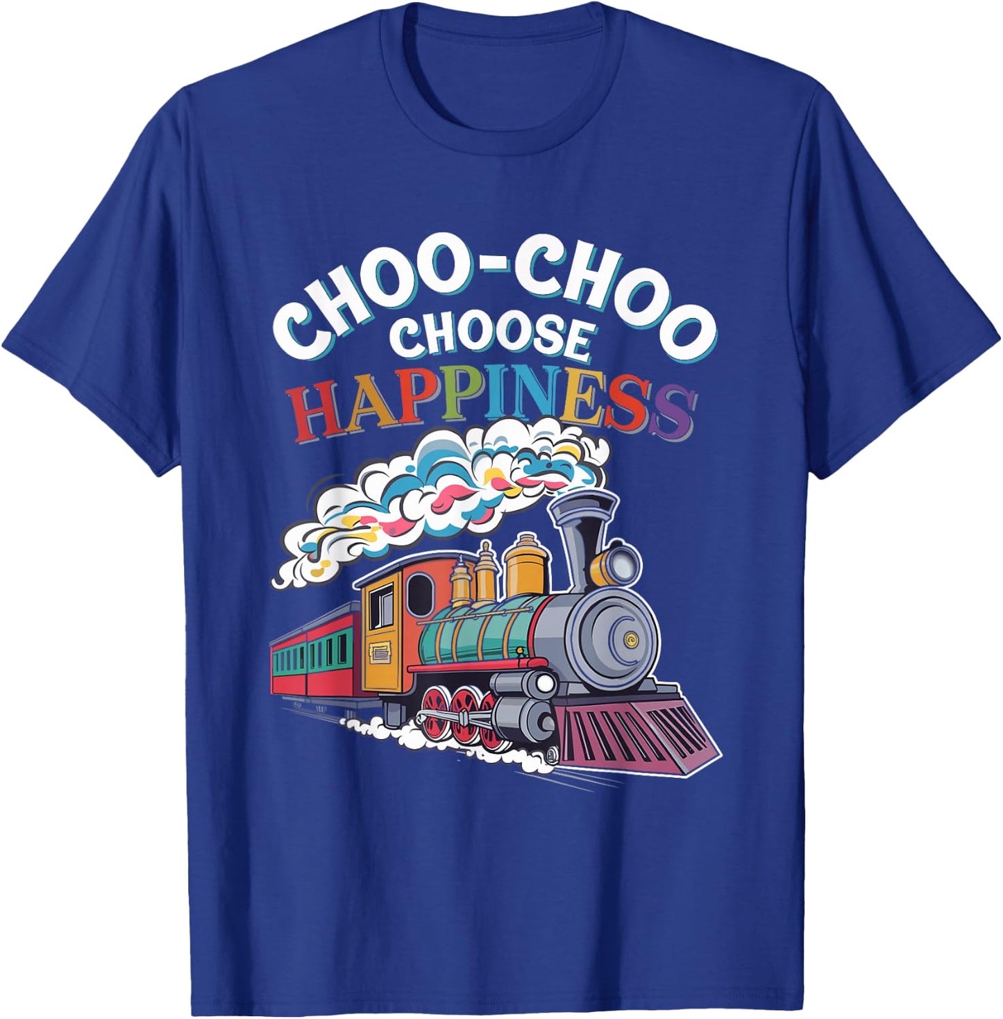 Trainspotting Railway Enthusiast Locomotive Lover Train T-Shirt - T-Shirt | Royal