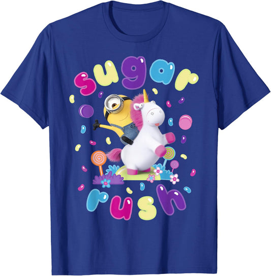 Despicable Me Minions Sugar Rush Candy Graphic T-Shirt - T-Shirt | Royal