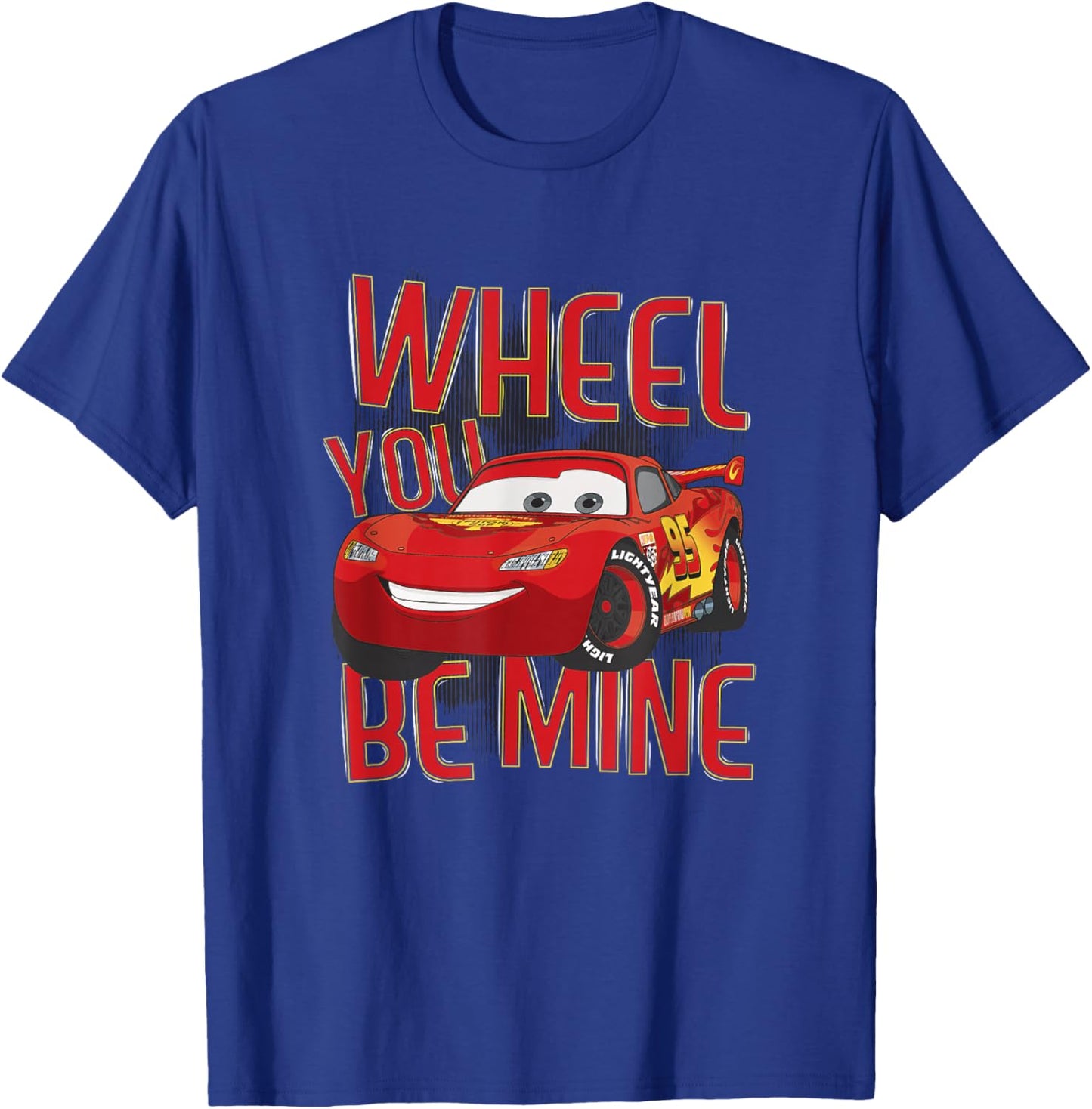 Disney Pixar Cars 2 Valentine's Day Wheel You Be Mine T-Shirt - T-Shirt | Royal