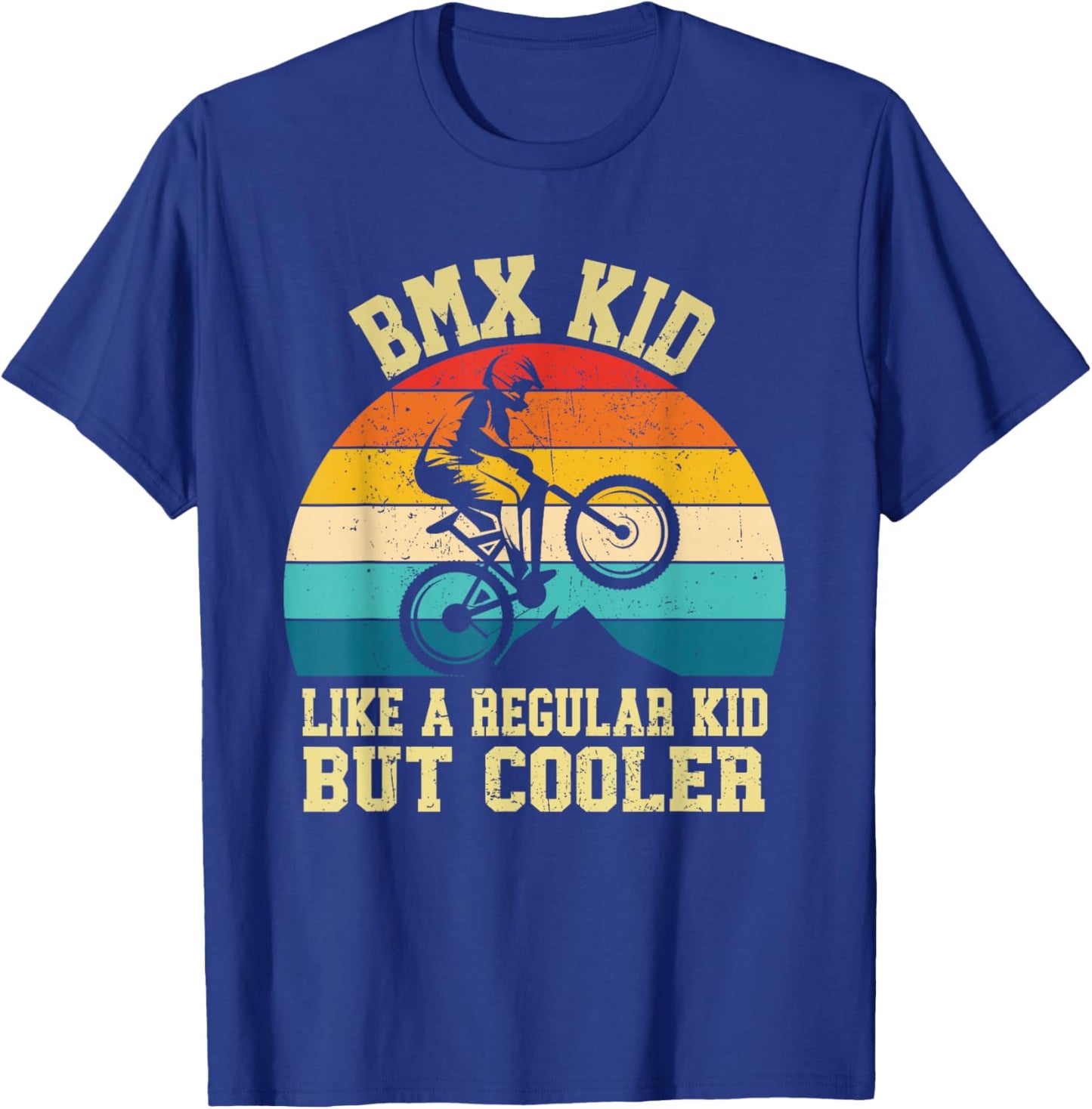 Cool BMX For Kids Boys Men BMX Racing Off Road Bike Riders T-Shirt - T-Shirt | Royal