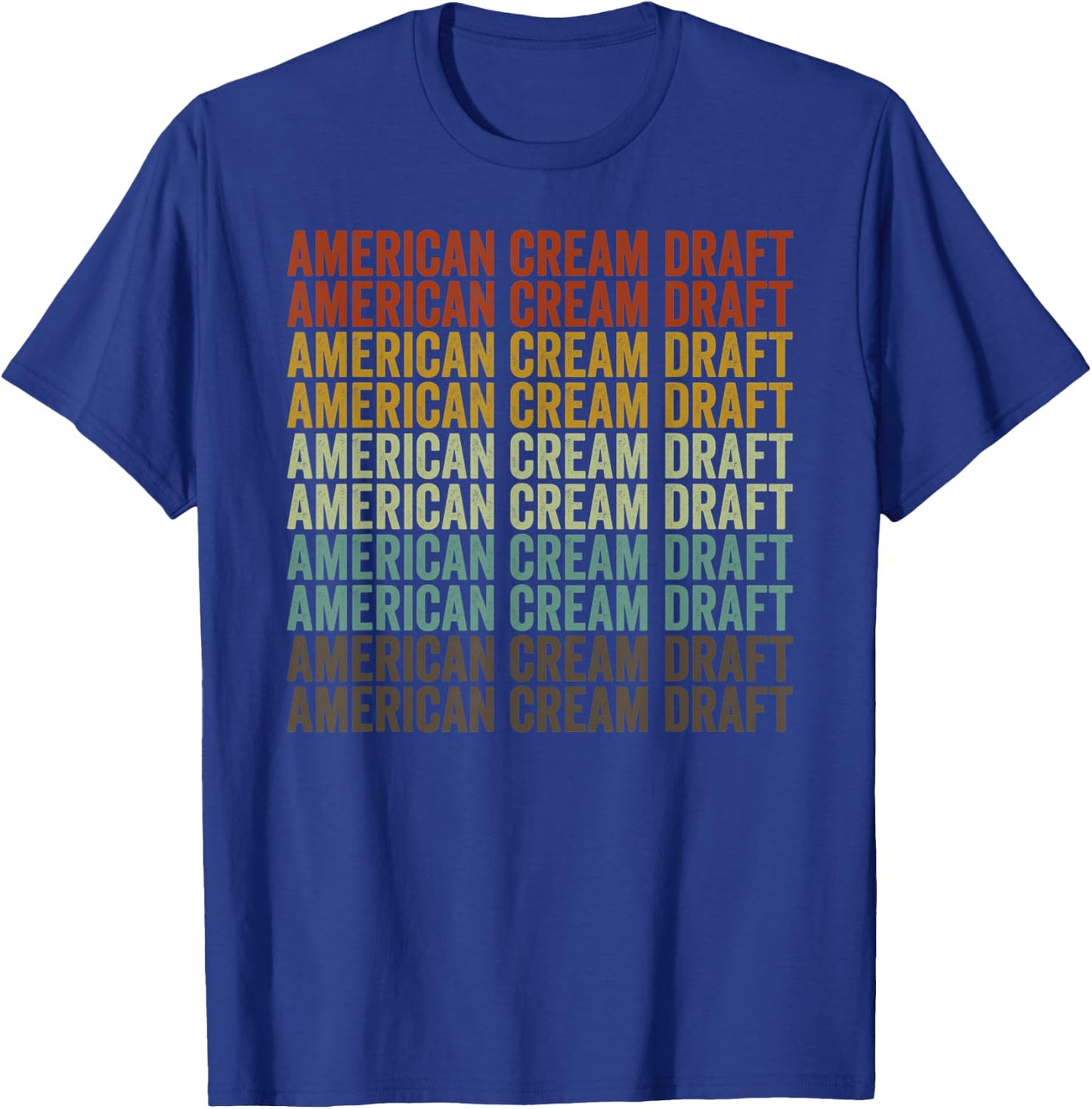 American Cream Draft Horse Retro T-Shirt - T-Shirt | Royal