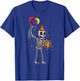 Skeleton Halloween Birthday T-Shirt - T-Shirt | Royal