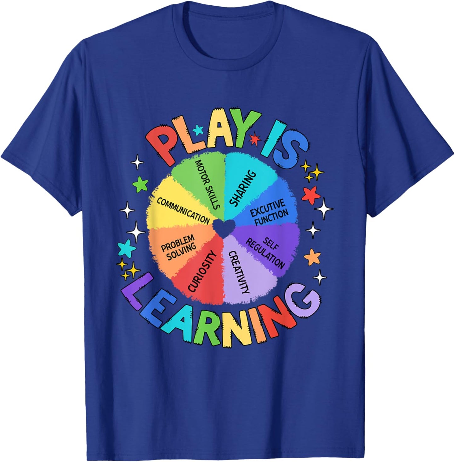 Play Is Learning Teacher Back To School First Day Of School Women Kids T-Shirt - T-Shirt | Royal