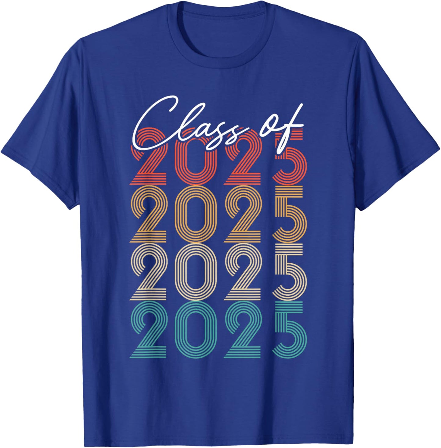 Class of 2025 Vintage Senior 2025 T-Shirt - T-Shirt | Royal
