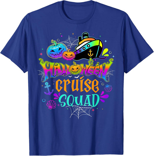 Halloween Cruise Squad 2024 Family Cruise T-Shirt - T-Shirt | Royal