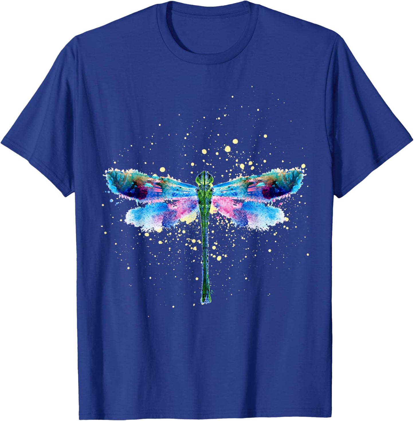 Beautiful Nature Colorful Graphic Pattern Dragonfly Small T-Shirt - T-Shirt | Royal