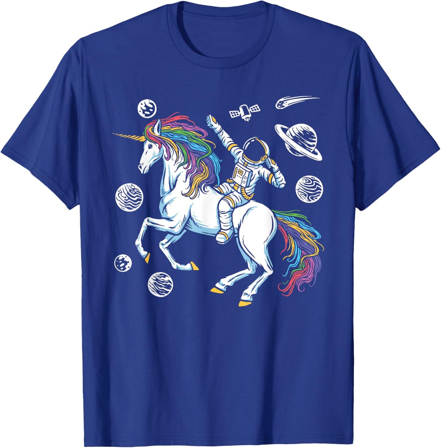 Magical Unicorn Girls Cosmonaut Gift Space Travel Astronaut T-Shirt - T-Shirt | Royal