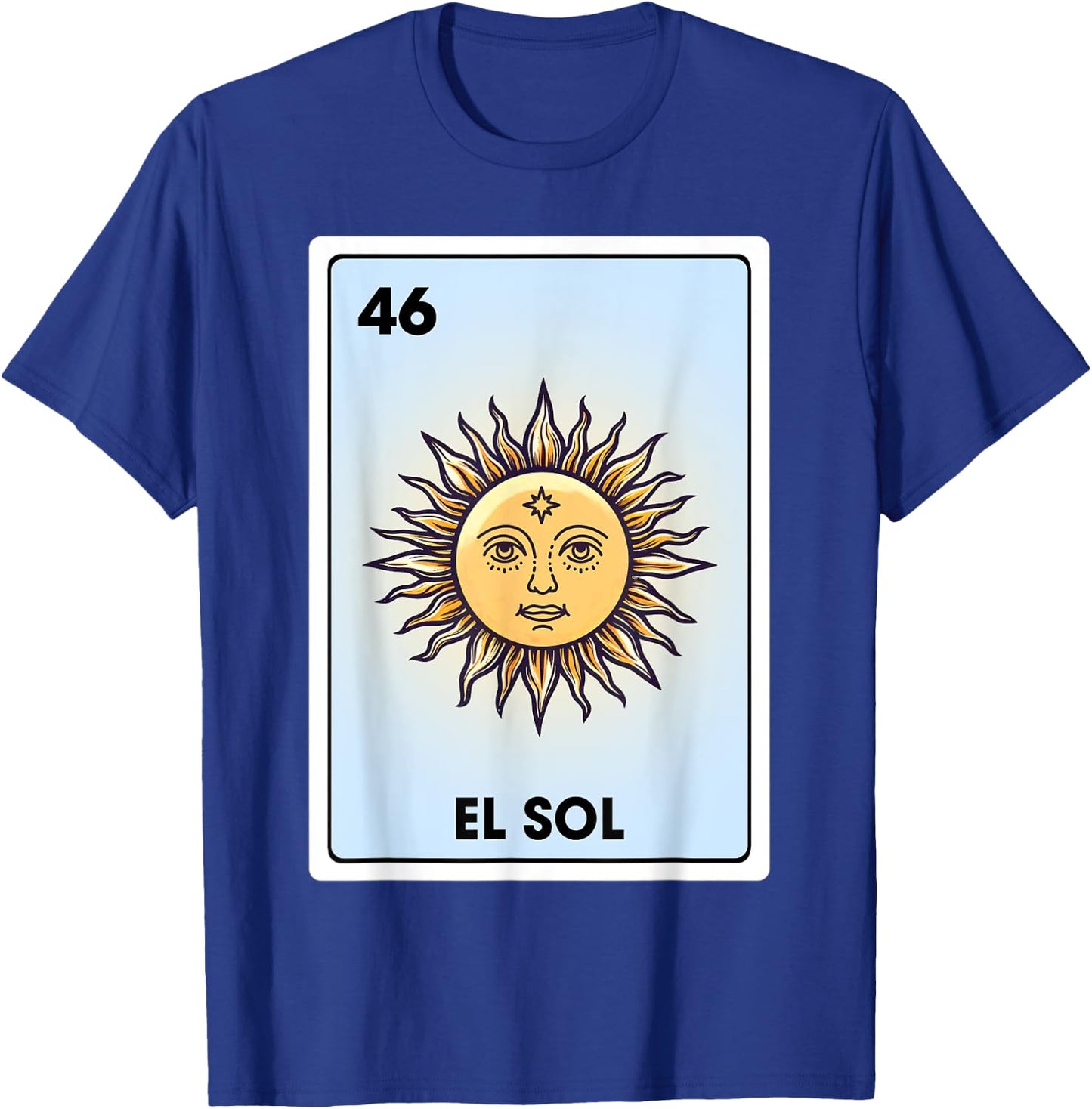 El Sol Mexican Sun Latina Chicana Chibi Bingo Card T-Shirt - T-Shirt | Royal