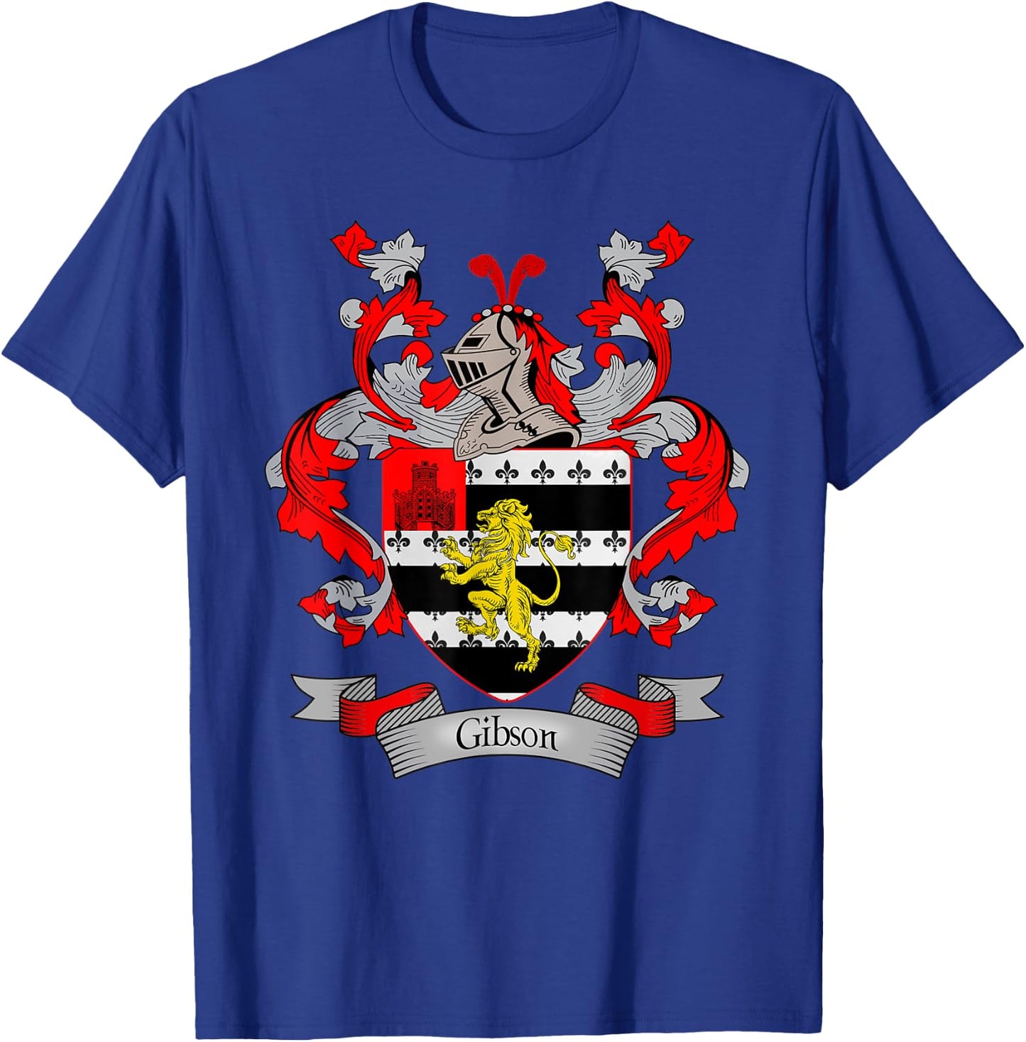 Gibson Coat of Arms | Gibson Surname Family Crest T-Shirt - T-Shirt | Royal