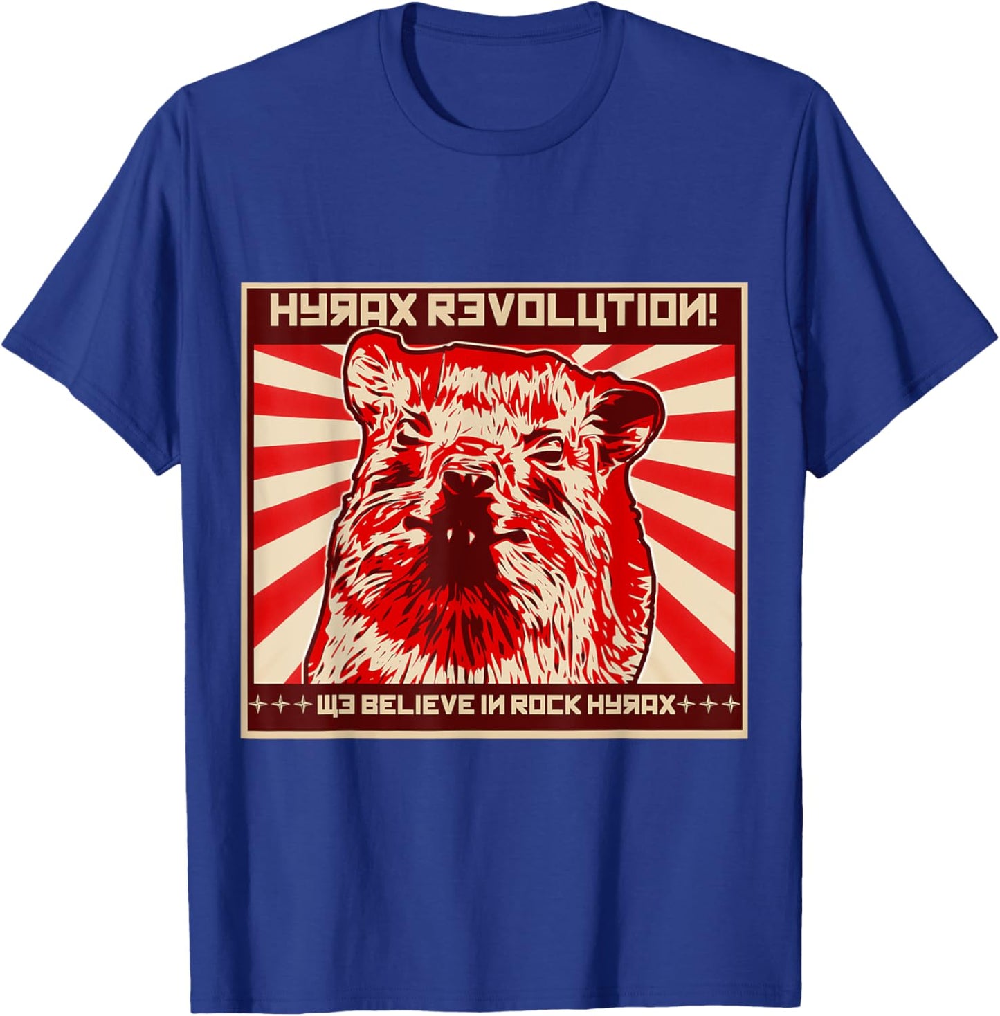 Not an Elephant Rock Hyrax Revolution - Black - Small - -Adults - Short Sleeve - Classic Fit T-Shirt - T-Shirt | Royal