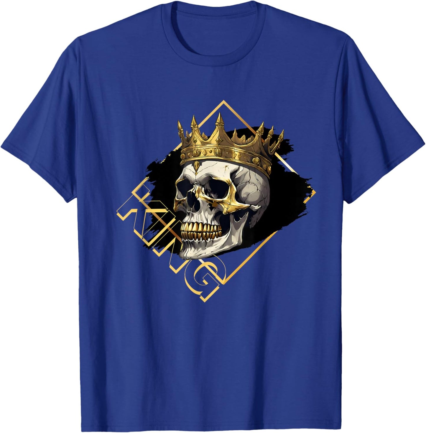 King Skull Crown Men's Graphic Graphic T-Shirt - T-Shirt | Royal