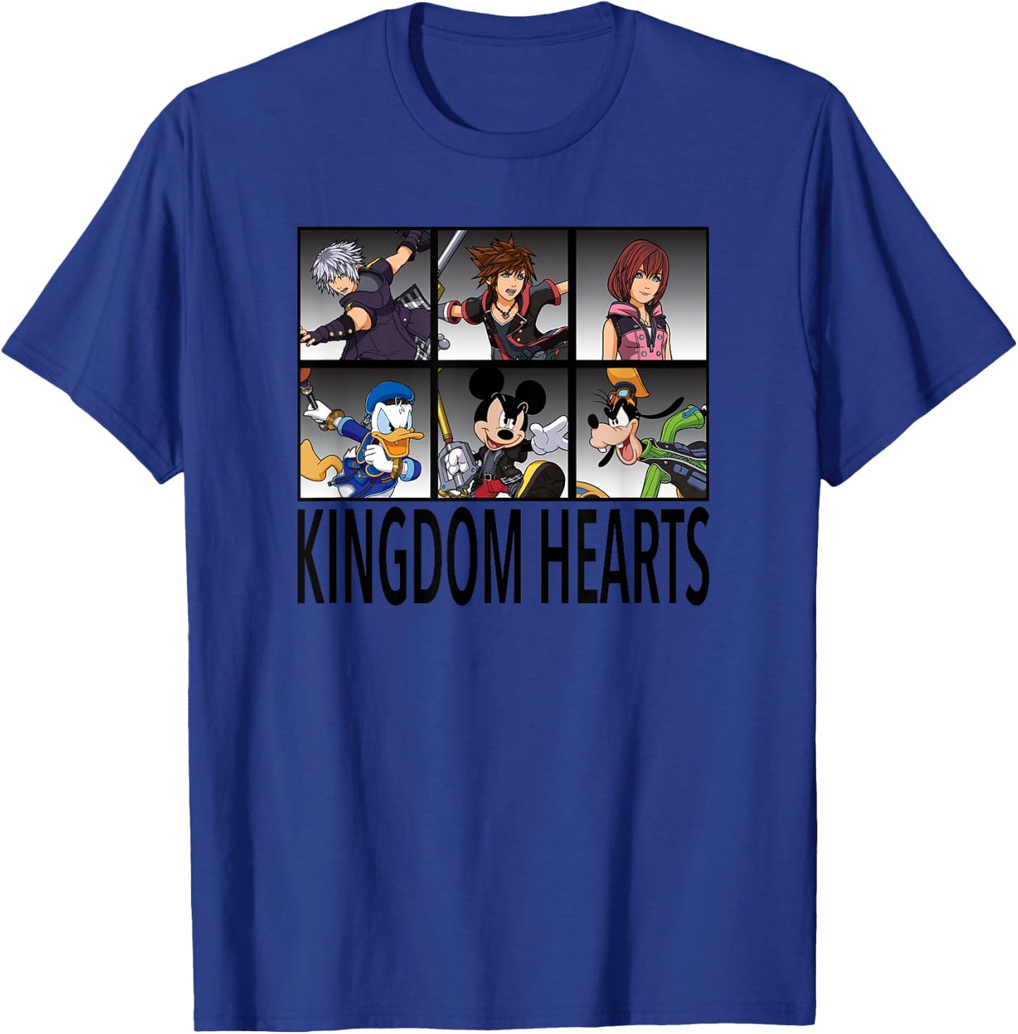Disney Kingdom Hearts III Character Action Grid T-Shirt - T-Shirt | Royal