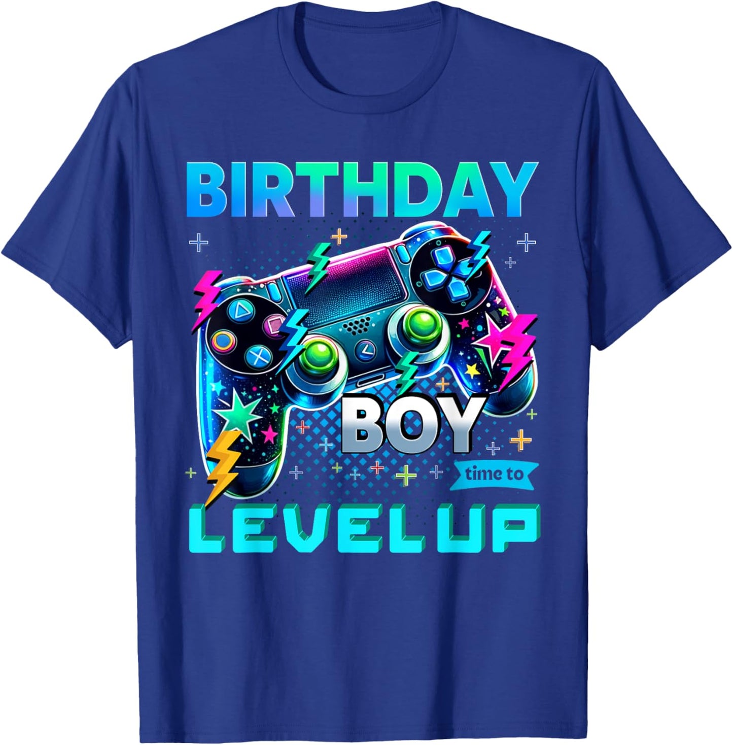 Birthday Boy Time To Level Up Video Game Birthday T-Shirt - T-Shirt | Royal