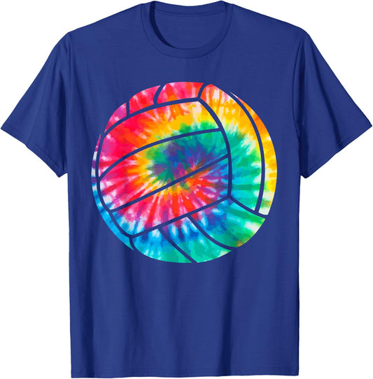 Volleyball Tie Dye Beach Volleyball Player Gift T-Shirt - T-Shirt | Royal