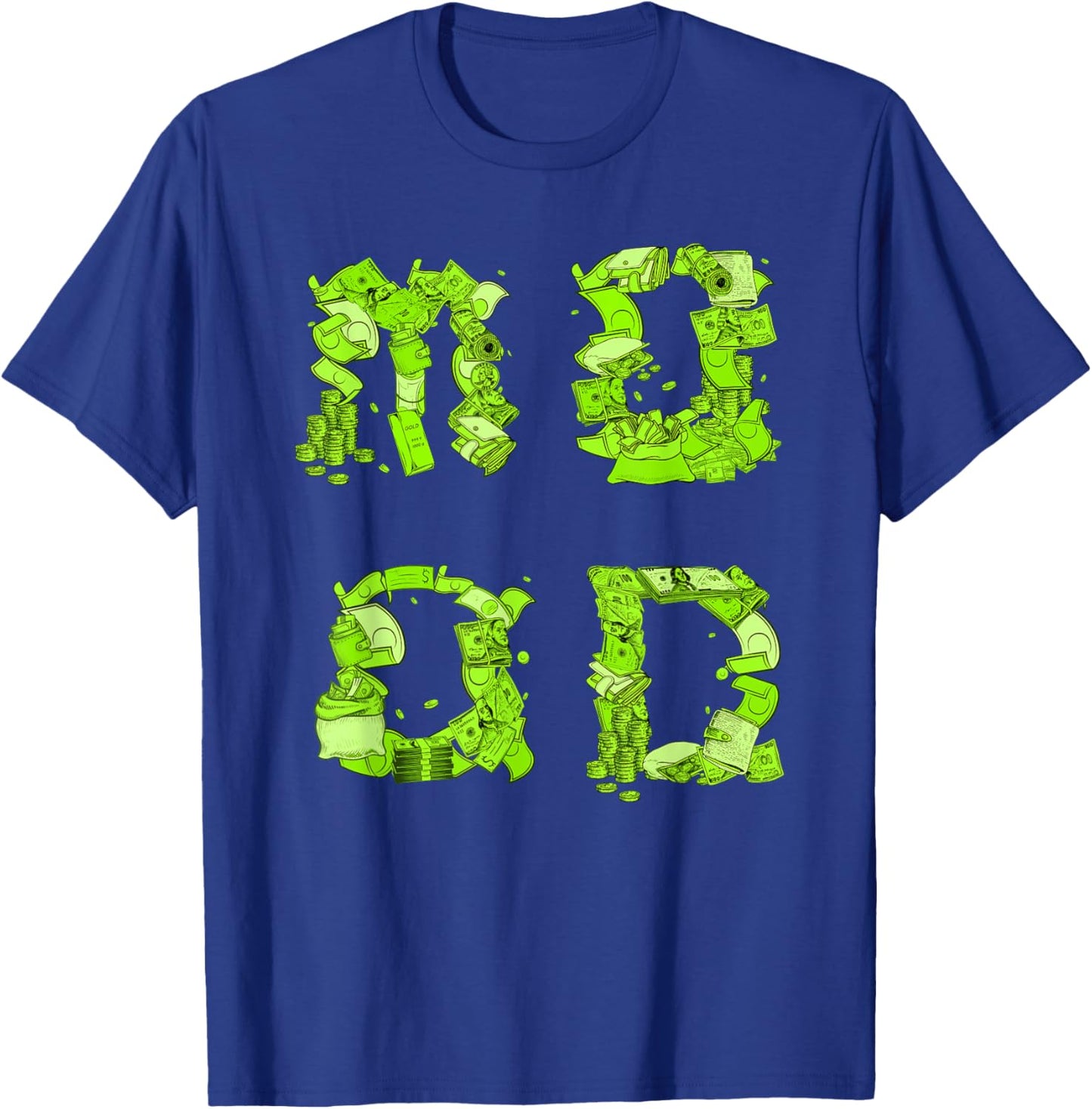 Green Money MOOD Green Color Graphic T-Shirt - T-Shirt | Royal