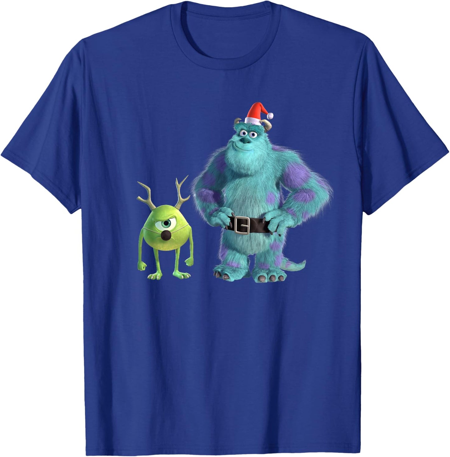 Disney PIXAR Monsters, Inc. Mike and Sulley Holiday T-Shirt - T-Shirt | Royal