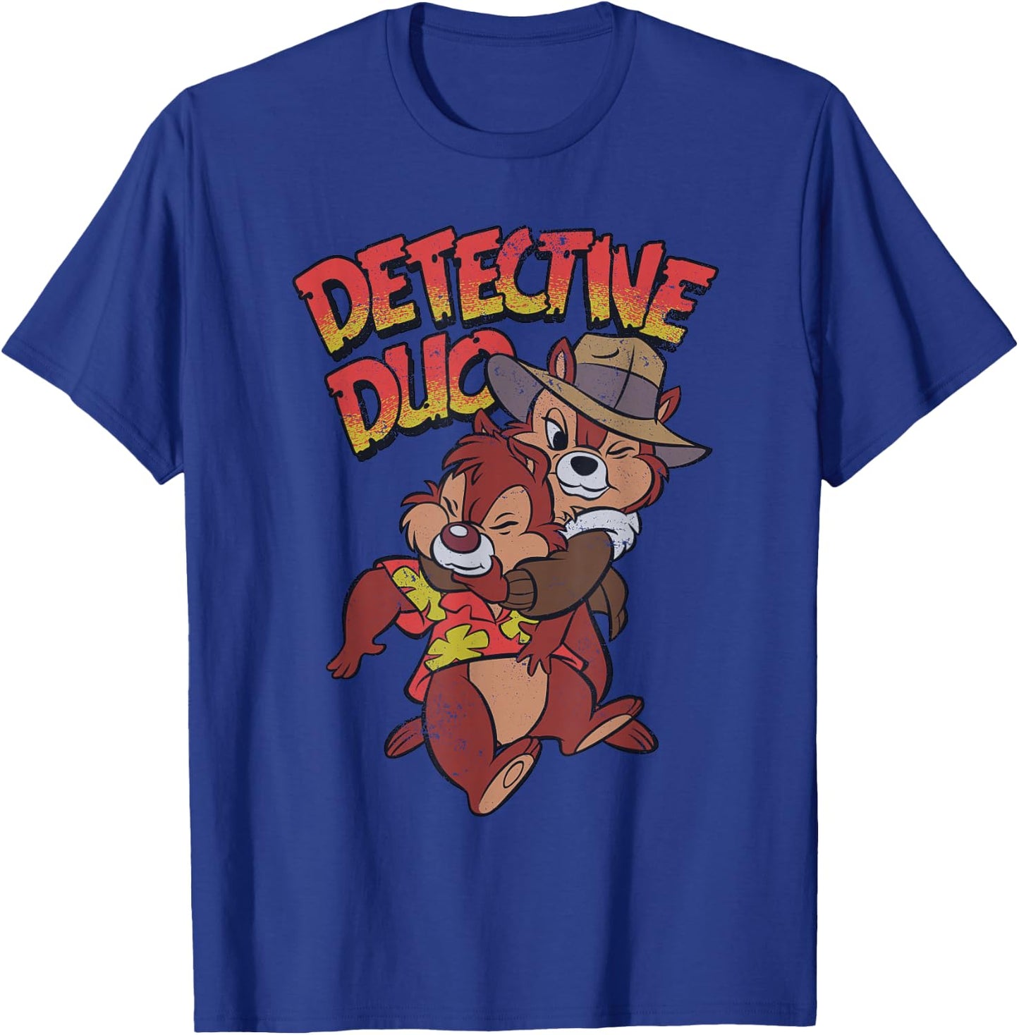 Disney Retro Chip n' Dale Rescue Rangers Detective Duo T-Shirt - T-Shirt | Royal