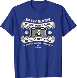 In My House George Springer T-Shirt - T-Shirt | Royal