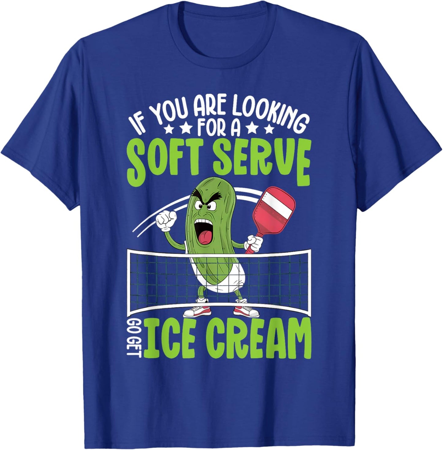Funny Pickleball Player Men Women Paddleball Lover T-Shirt - T-Shirt | Royal