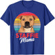 Staffie Mama Cute Staffordshire Bull Terrier Dog Girls Gift T-Shirt - T-Shirt | Royal