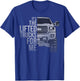 It's the Lifted Trucks For me distressed style graphic T-Shirt - T-Shirt | Royal