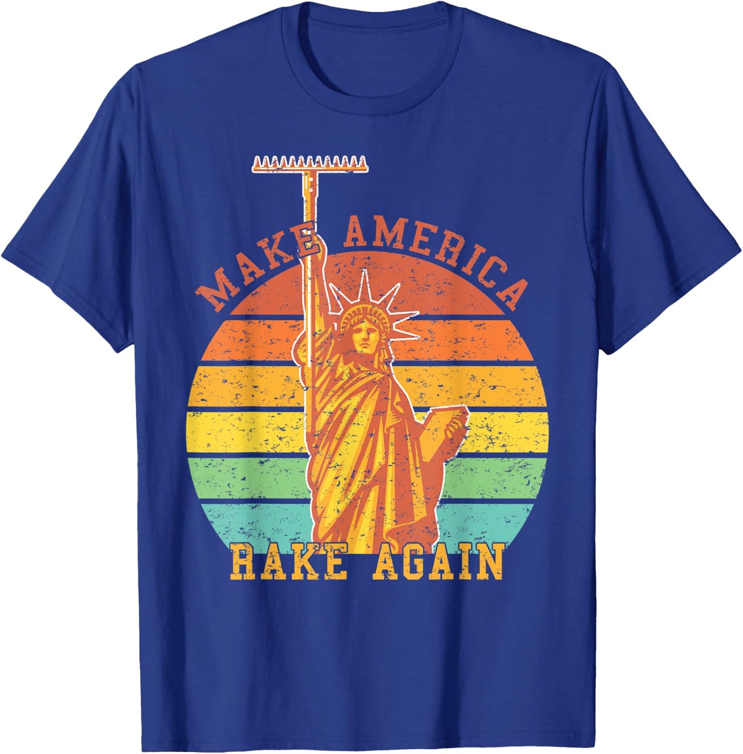 Make America Rake Again Vintage from USA T-Shirt - T-Shirt | Royal