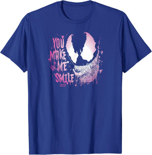 Venom - You Make Me Smile Valentine's Day T-Shirt - T-Shirt | Royal