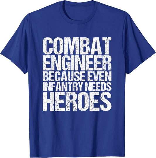 Combat Engineer Gifts Army Engineering T-Shirt - T-Shirt | Royal