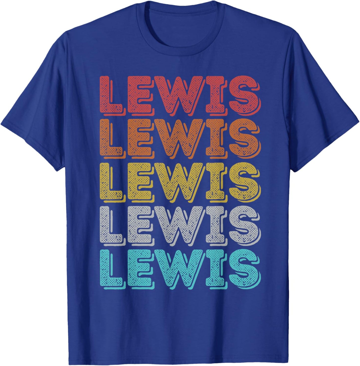 Vintage Retro Lewis T-Shirt - T-Shirt | Royal