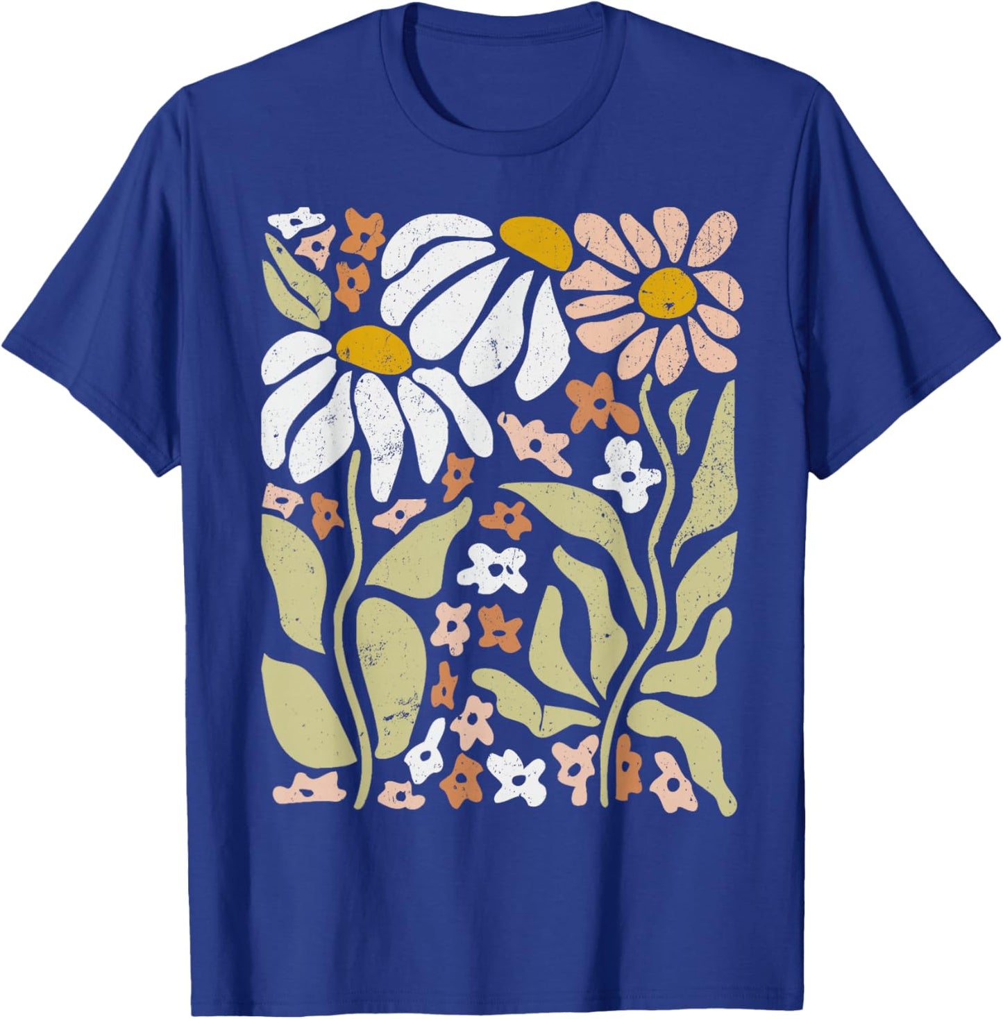 Boho Wildflowers Floral Nature Flower T-Shirt - T-Shirt | Royal
