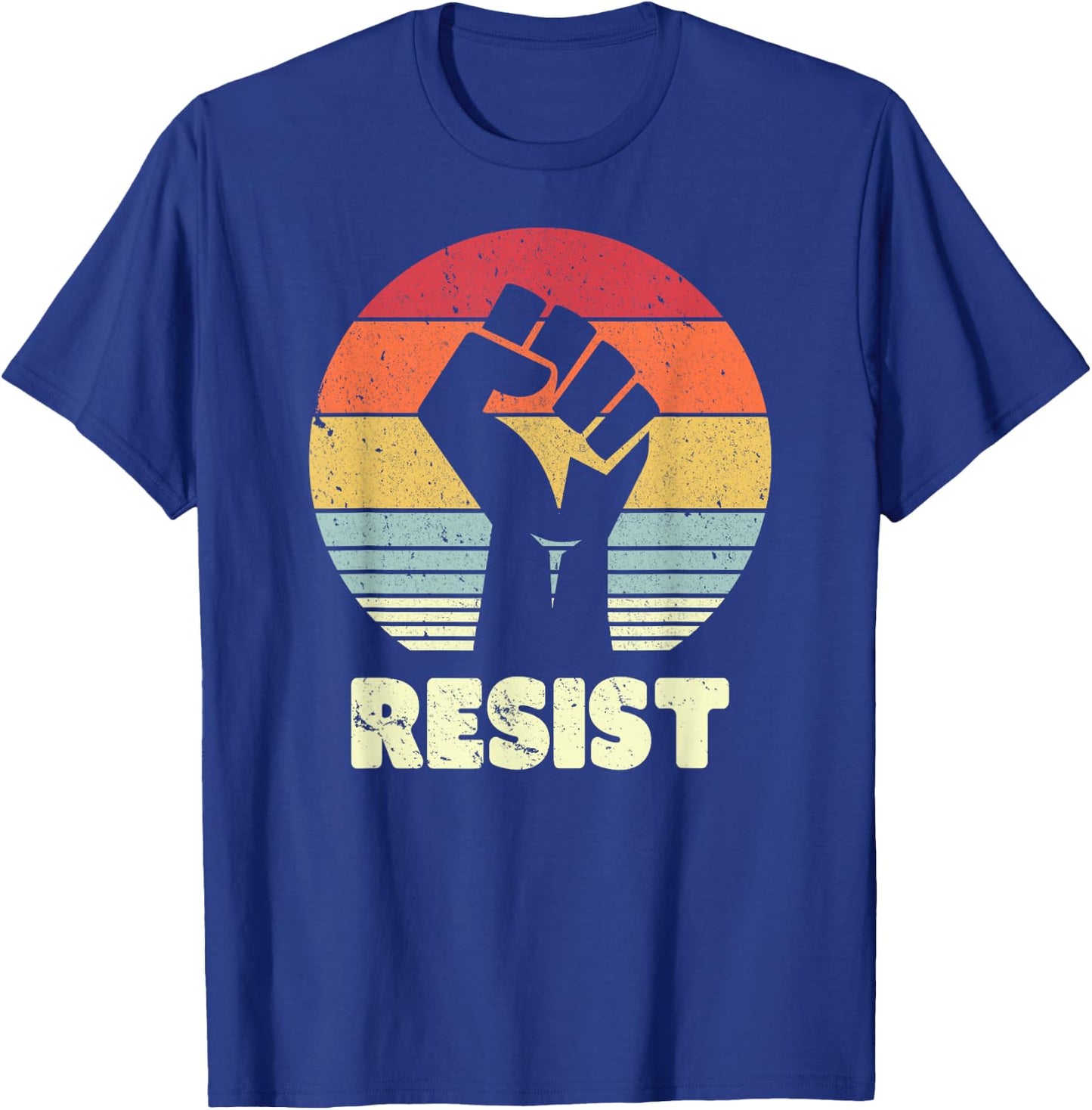Resist Shirt. Retro, Feminist T Shirt, 70's Vintage T-Shirt - T-Shirt | Royal