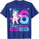 6 Years Old Flossing Unicorn Gifts 6th Birthday Girl Party T-Shirt - T-Shirt | Royal