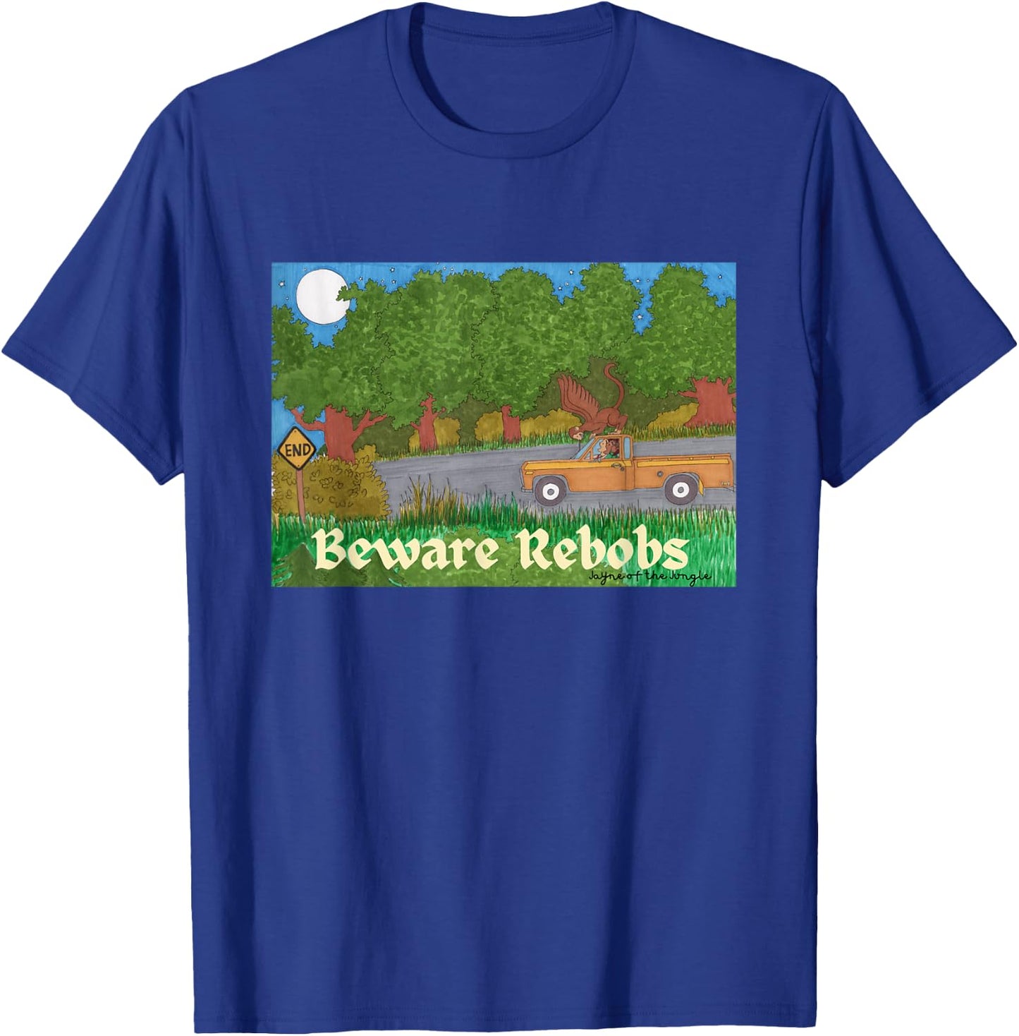 Beware of Rebobs! Napa Valley Legend Flying Monkeys T-Shirt - T-Shirt | Royal