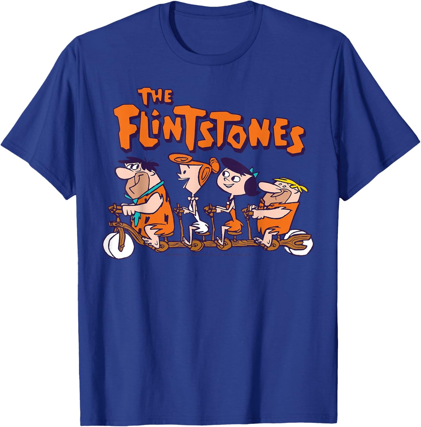 The Flintstones Group Shot Bike Ride T-Shirt - T-Shirt | Royal