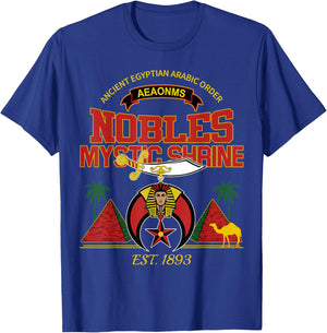 Shriners Nobles Mystic Shrine 1893 Mason AEAONMS Christmas T-Shirt - T-Shirt | Royal