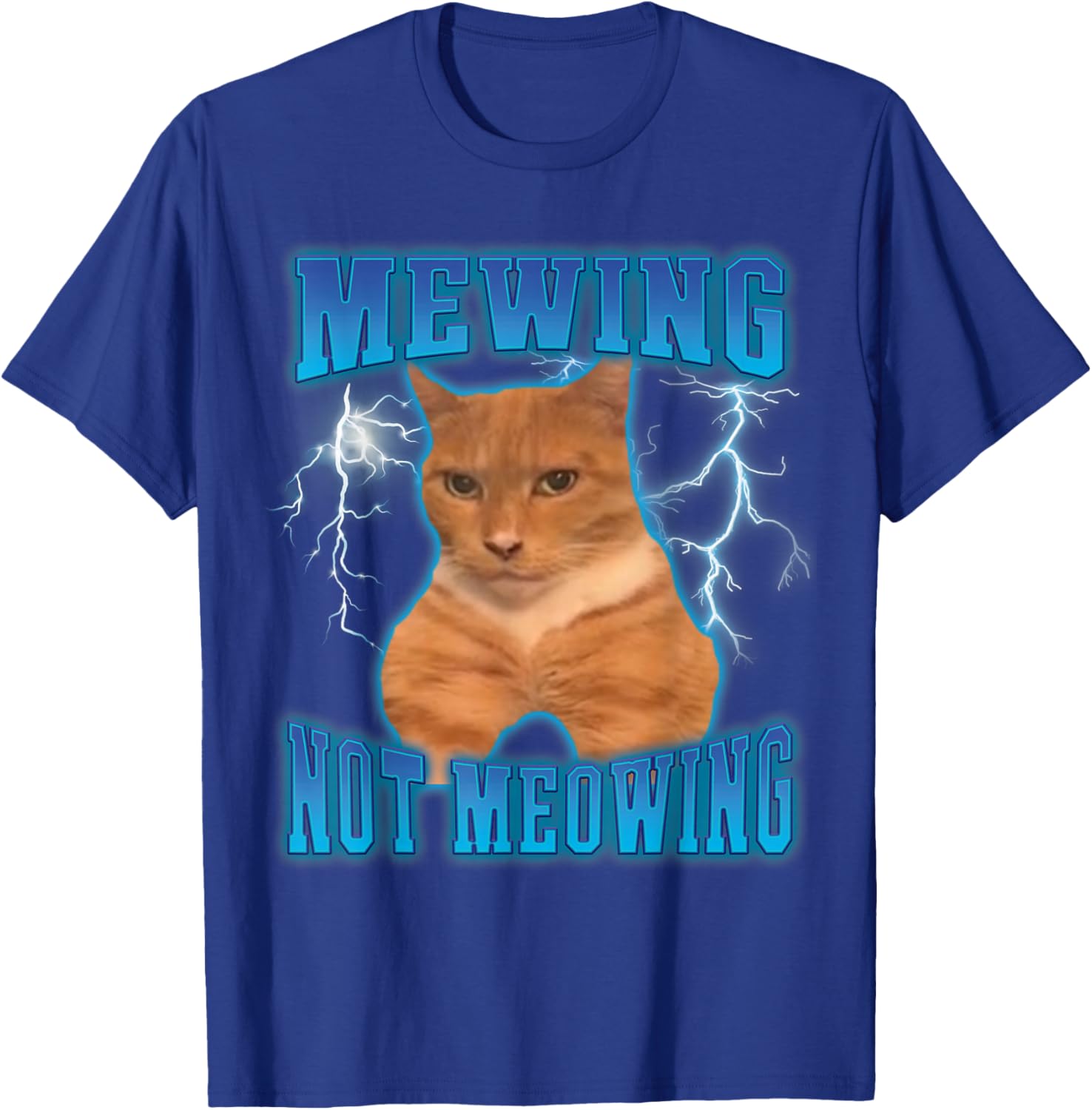 Cat Mewing Meme Cat Mewing Not Meowing T-Shirt - T-Shirt | Royal