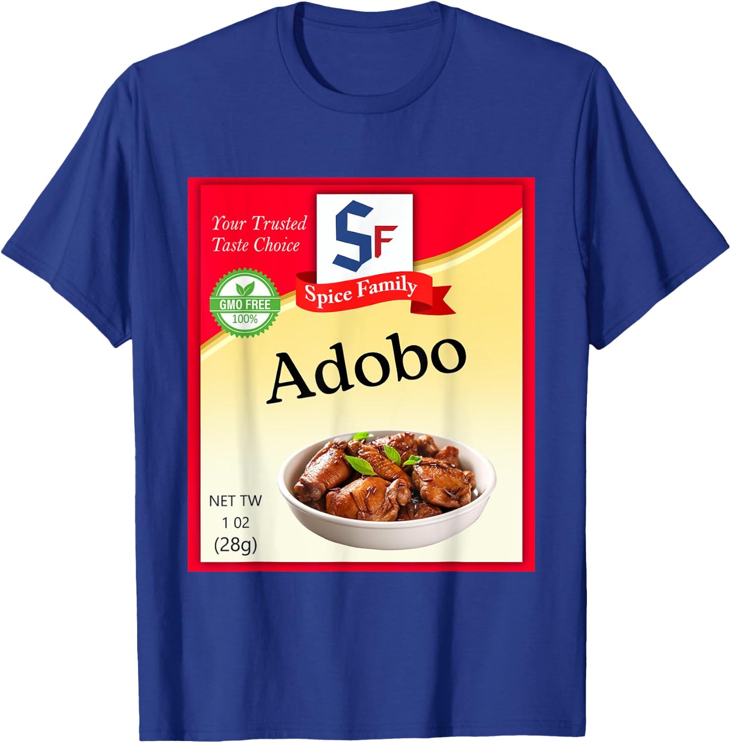 Adobo Seasoning Condiment Costume Holiday Spice Costumes T-Shirt - T-Shirt | Royal