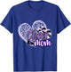 Cheer Mom Shirt, Megaphone Purple Leopard Cheetah Print T-Shirt - T-Shirt | Royal