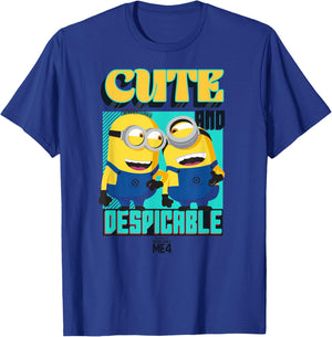 Minions Despicable Me 4 Cute and Despicable T-Shirt - T-Shirt | Royal