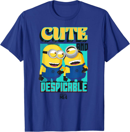 Minions Despicable Me 4 Cute and Despicable T-Shirt - T-Shirt | Royal