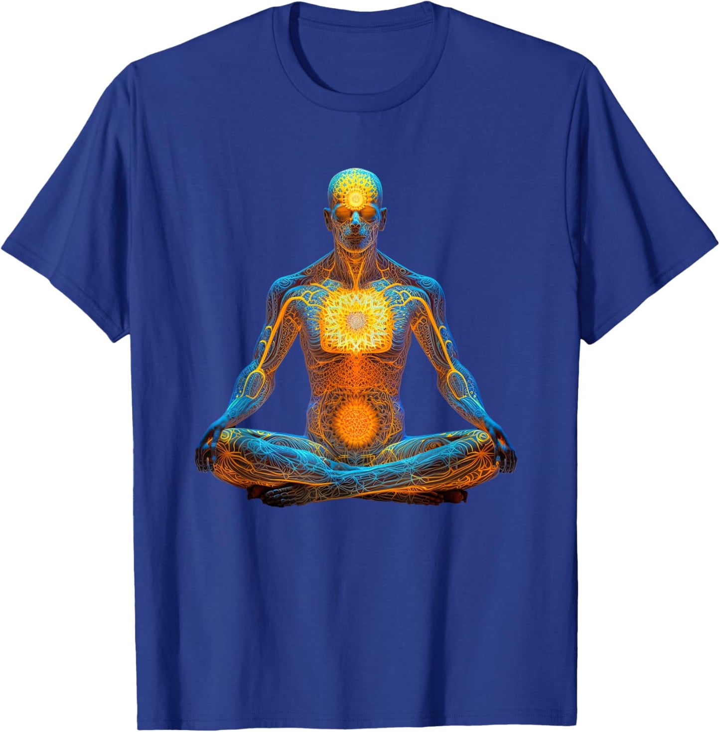 Energy Chakra Yoga Meditation Spiritual. T-Shirt - T-Shirt | Royal