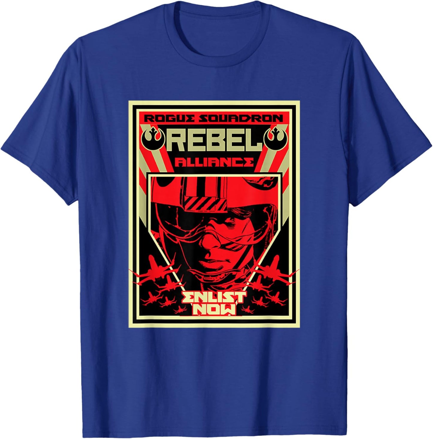 Star Wars Classic Rebel Alliance Rogue Squadron Retro Poster T-Shirt - T-Shirt | Royal