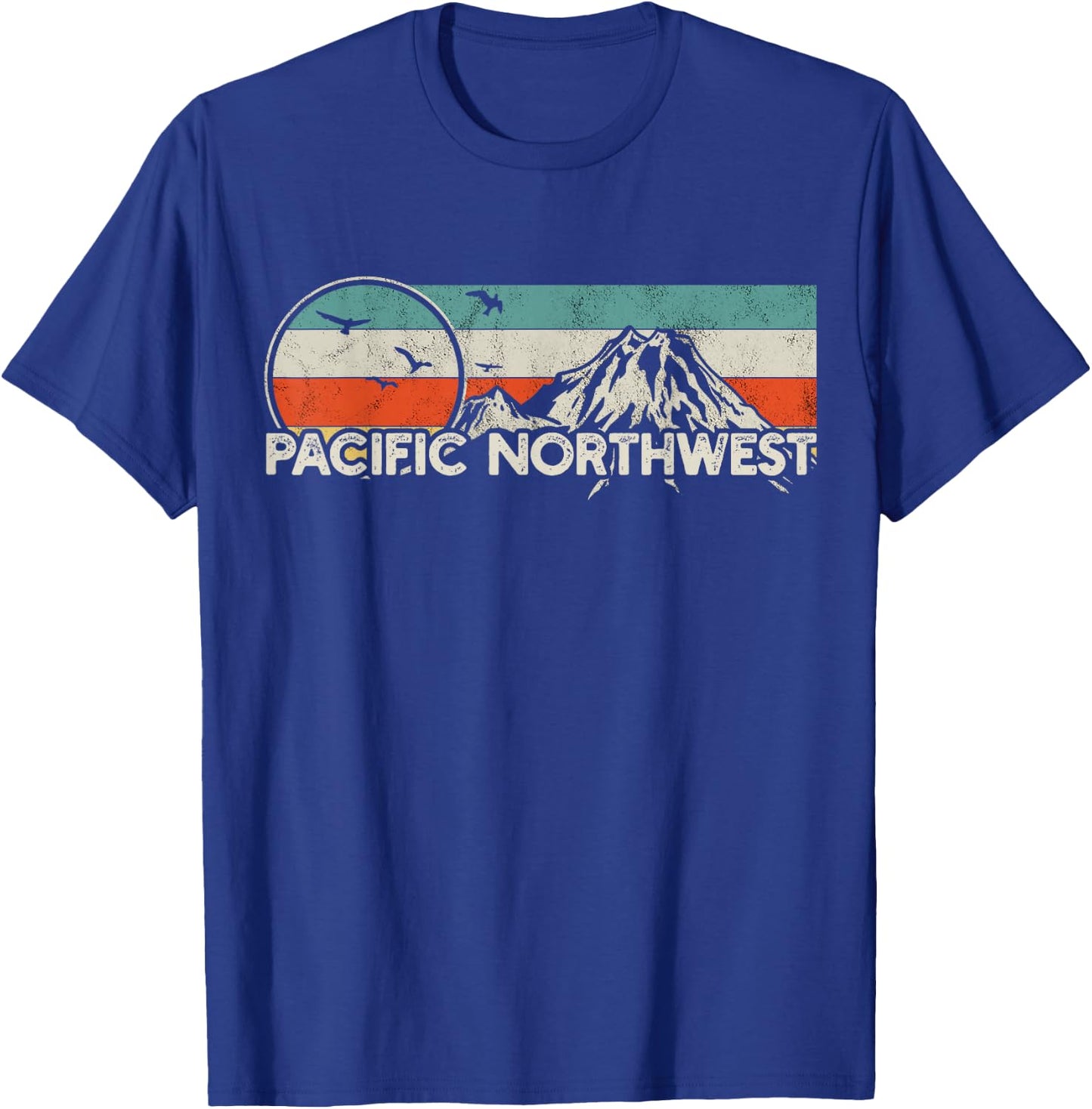 Pacific Northwest Mountain T-Shirt - T-Shirt | Royal