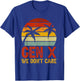 We Don't Care Retro GenX T-Shirt - T-Shirt | Royal