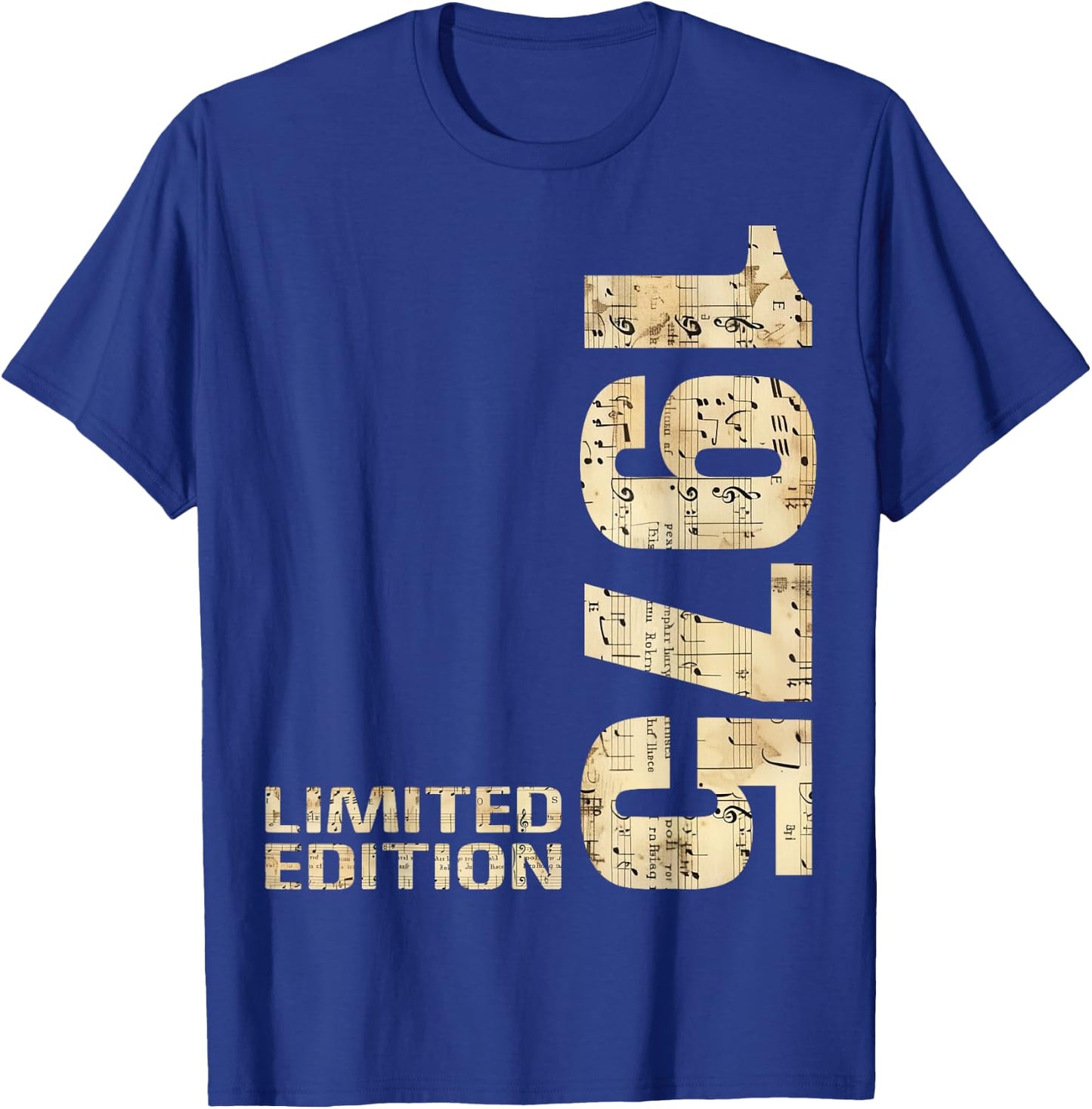 50th Birthday 1975 Limited Edition 50 Man Woman T-Shirt - T-Shirt | Royal