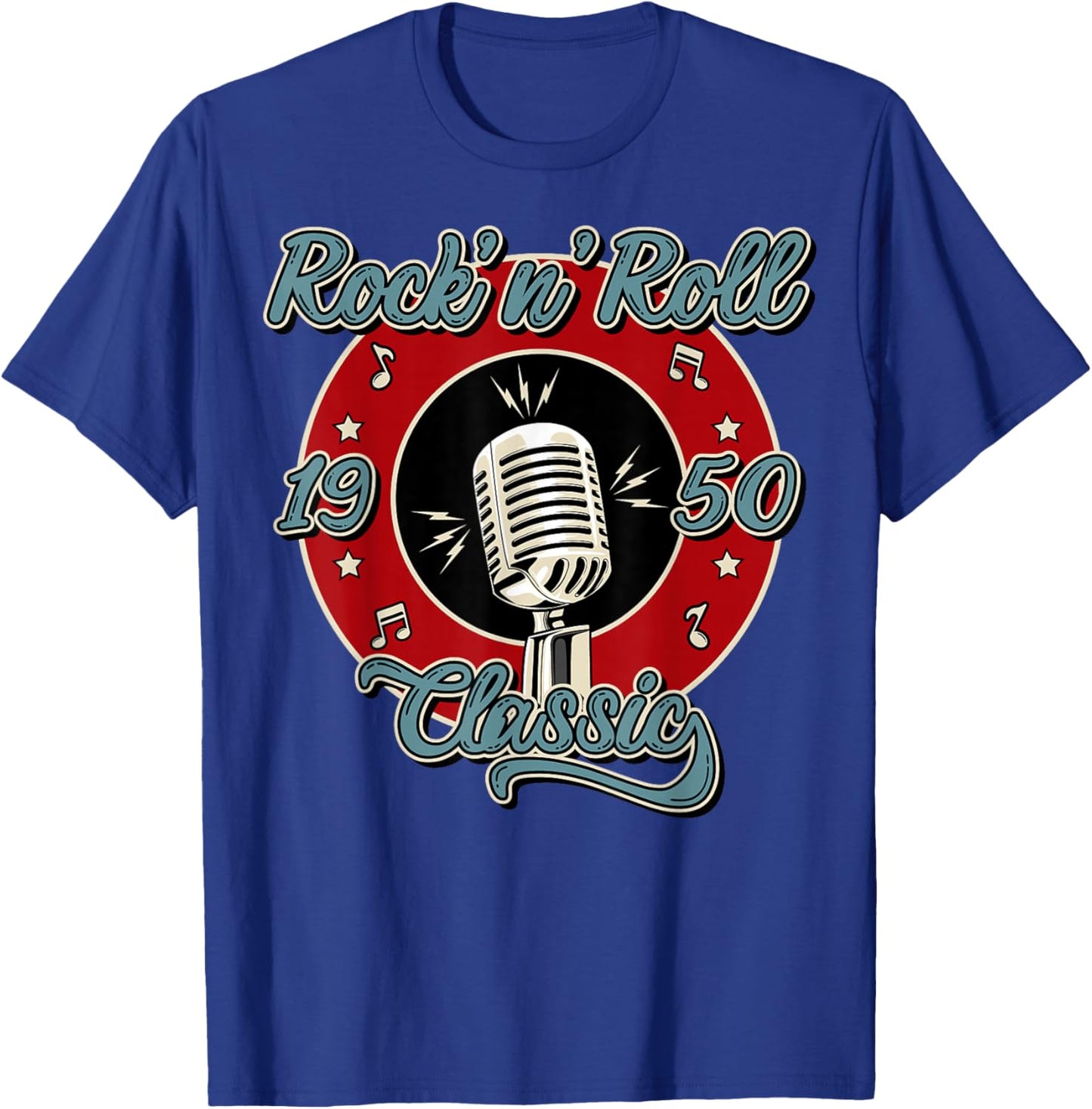 50s Rockabilly Clothing 1950s Sock Hop Swing Greaser Rocker T-Shirt - T-Shirt | Royal