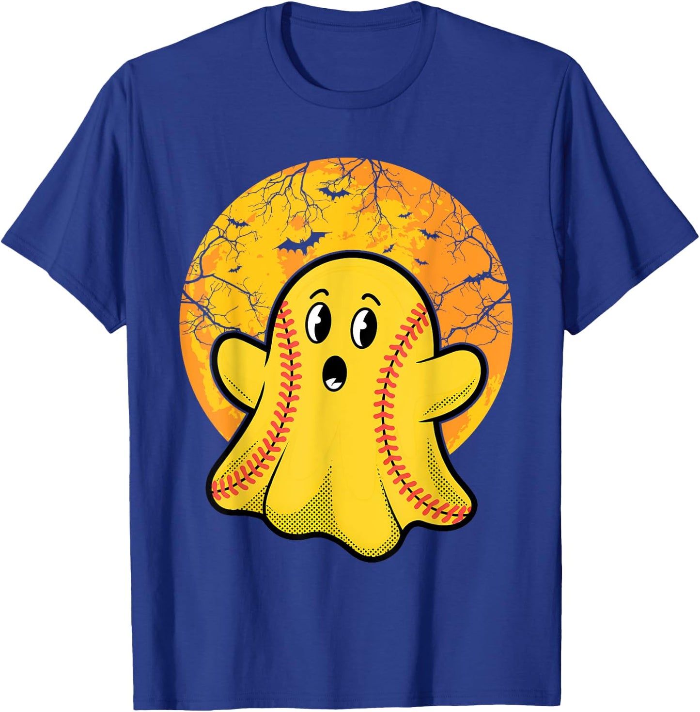 Softball Ghost Softball Lover Halloween Costume T-Shirt - T-Shirt | Royal
