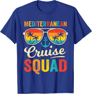 Mediterranean Cruise Squad 2024 Vacation Matching Family T-Shirt - T-Shirt | Royal