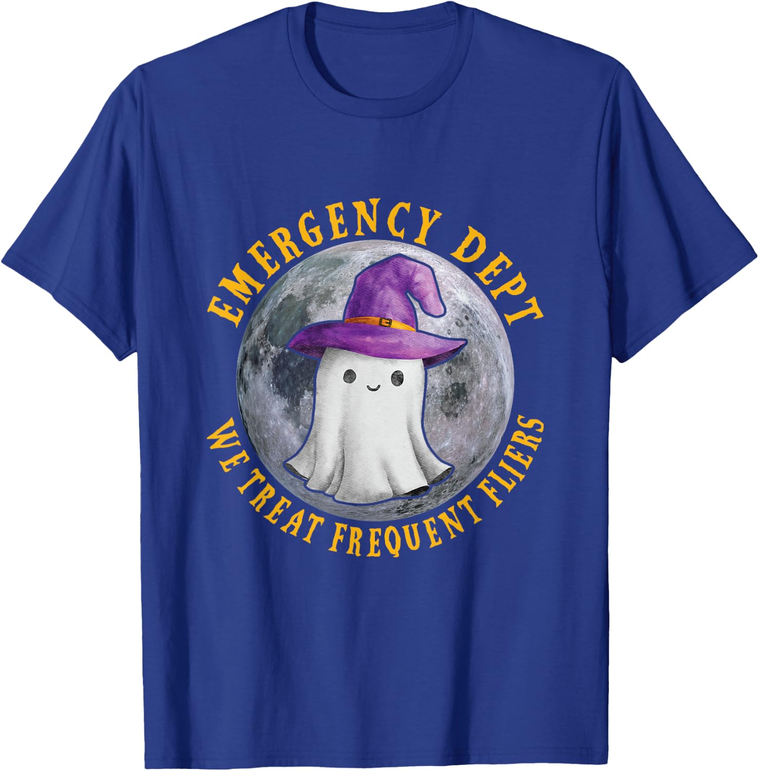 ER Nurse Halloween Emergency Room Dept Nurse Tech ED Rn Fall T-Shirt - T-Shirt | Royal